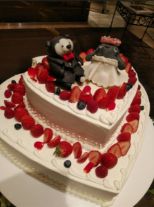 結婚式　くまれい＆トトロウエディングケーキ